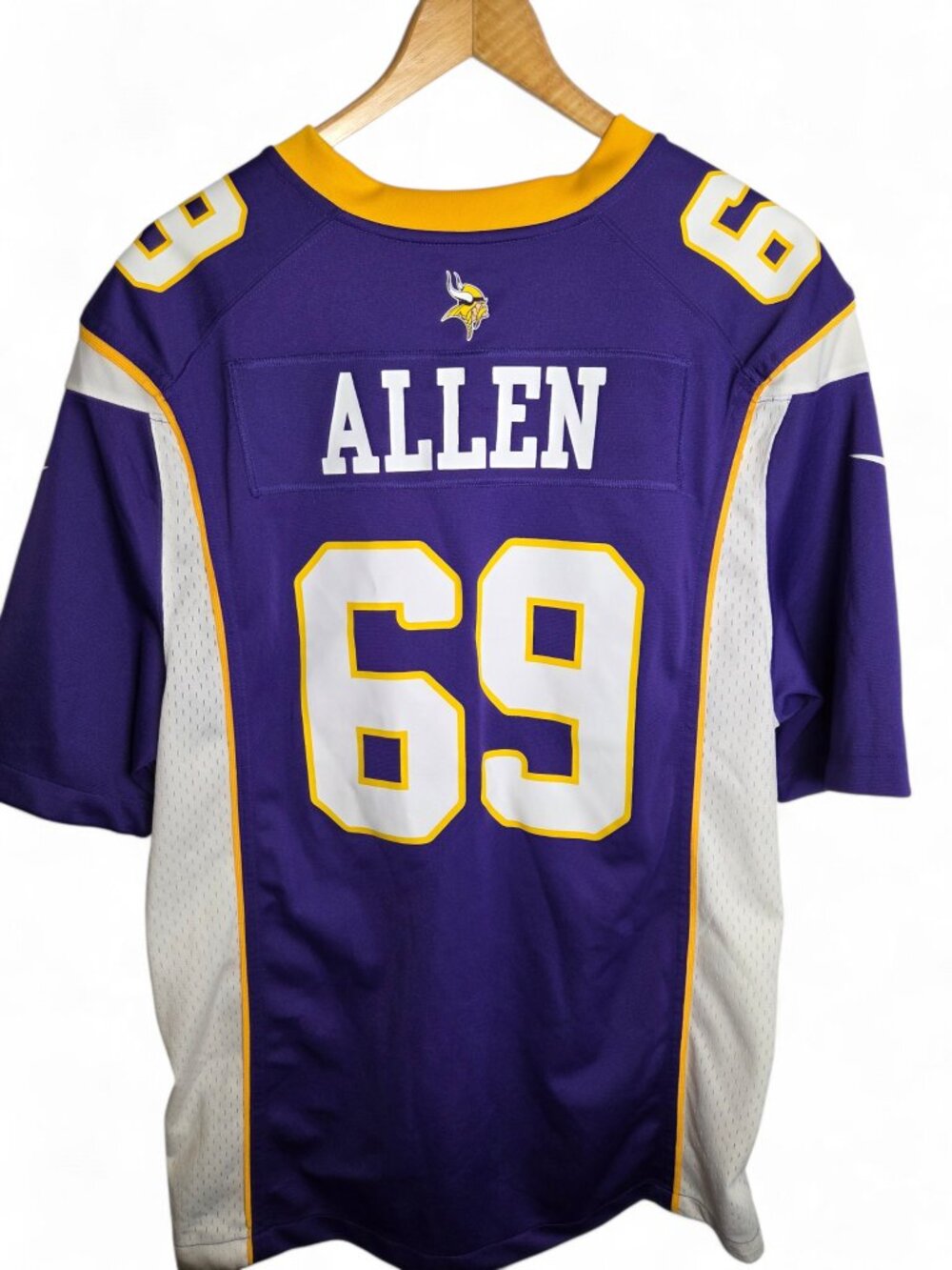 Nike NFL Minnesota Vikings Jared Allen #69 Jersey Men’s Large Purple On Field